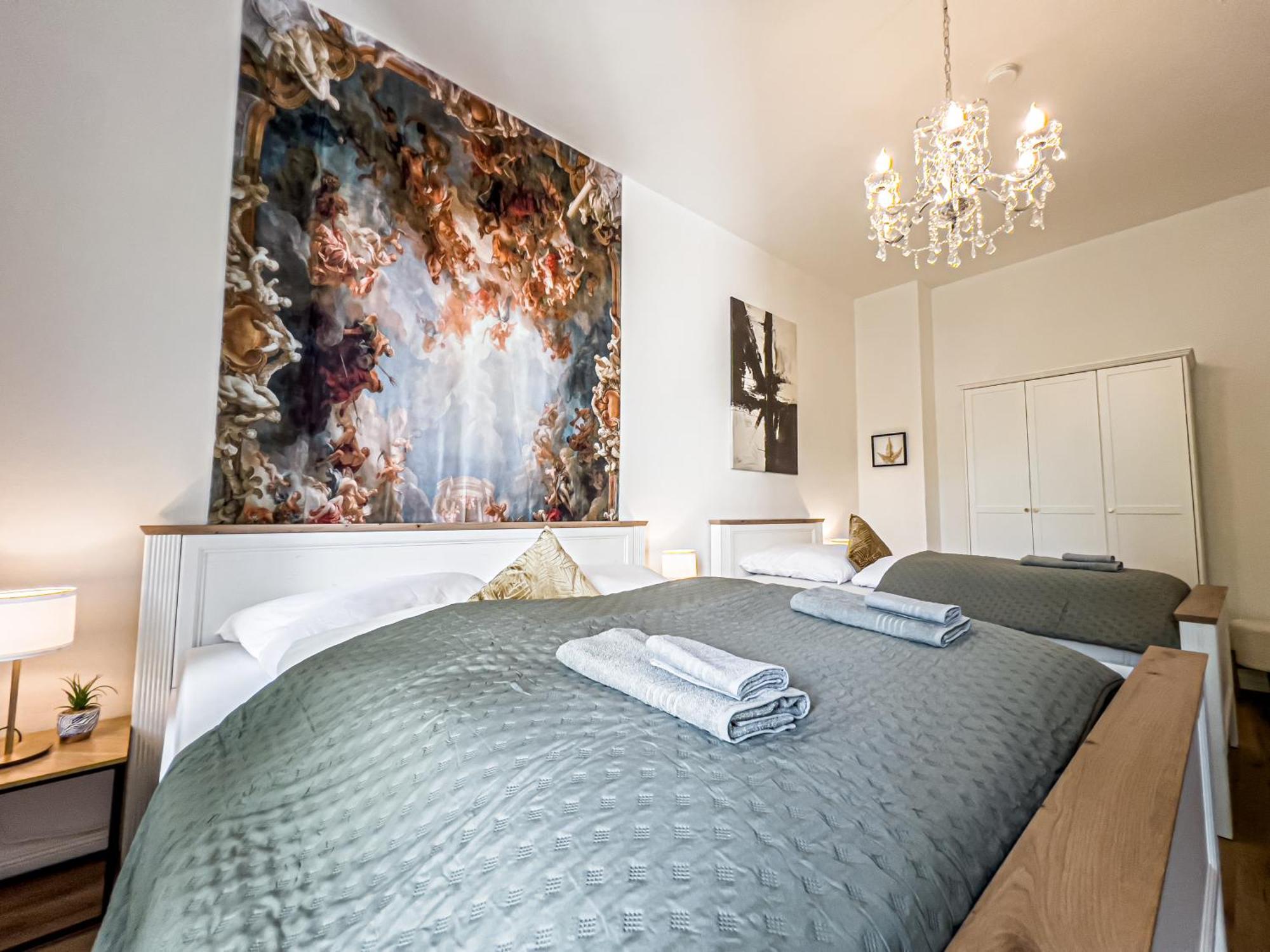 Grosse 3 Schlafzimmer Unterkunft Mit Kueche, Bad, Waschmaschine & Balkon Am Zoo Leipzig Exterior photo